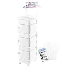 Living Smile 素色尿布收納箱組 4層, 白色, 1組