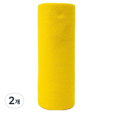 캐롤링 빨아쓰는 극세사 행주 옐로우, 2개, 1개입