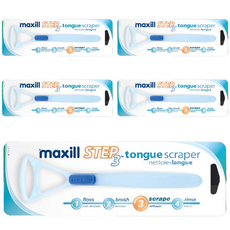 maxill 美適 法式刮舌器，快速清除舌苔，耐溫-20~80度C, 5個