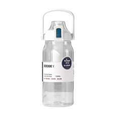 DODGE 道奇 Tritan 運動透明水壺, 白色, 1L, 1個