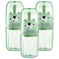 愛北鼻 旅行牙刷收納盒, 3入