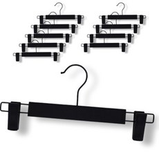 夾式褲架, 黑色, 10個