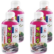 飛馬 黑胡椒牛排醬, 350g, 淋沾炒醃拌烤 植物五辛素, 4罐