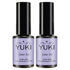 YUKI 彩色凝膠, 28號 丁香紫牛奶, 5g, 2個