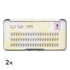 ccam bbak 偶像款W型分段式假睫毛 9mm, 2個, 單一顏色