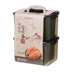 LocknLock 樂扣樂扣 單手柄泡菜桶 HPL827S2 KKI 2入