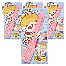 코쿠보 고양이 캔푸드 스푼, 핑크, 4개