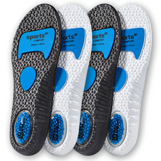 DAILY PICK 足弓支撐空氣記憶鞋墊 白色2入 + 黑色2入