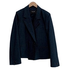 VAN AKE 女款單釦後飾帶短版外套