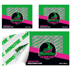 Monster CLEAR GEL 超強力方形貼紙型透明凝膠 45入, 3個, 單一顏色