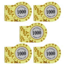 國際標準款拉斯維加斯1000籌碼幣 50入組, 混色