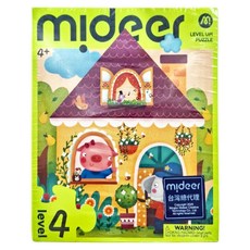 mideer 進階式拼圖 LEVEL4, 房屋, 1盒