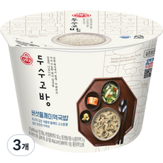 오뚜기 두수고방 버섯들깨 미역국밥, 3개, 317g