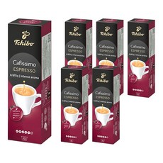 Tchibo 香醇義式濃縮咖啡膠囊 Cafissimo咖啡機適用, 7.5g, 10顆, 6盒