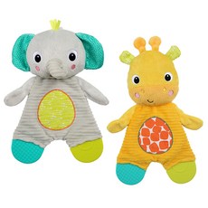 kids2 bright starts 沙沙聲固齒器娃娃 嬰兒車玩具, 隨機出貨