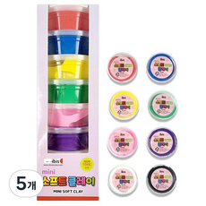 아이비스 소프트 클레이 8종세트, 혼합색상, 13g, 5개