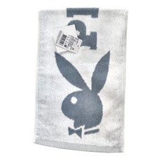 PLAYBOY 典藏運動毛巾 23*107CM 140G, 灰色, 1條