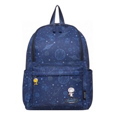 PEANUTS 史努比 SNOOPY 太空人 後背包 IMSND02NY, 深藍色