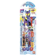 BANDAI 兒童牙刷 6.8 x 22.5 x 1.8cm 42g, 假面騎士 多色, 3支, 1組