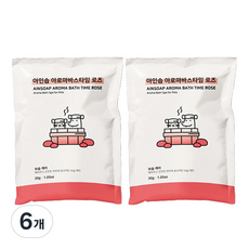 아인솝 반려동물 아로마 바스타임 로즈, 30g, 1개입, 6개