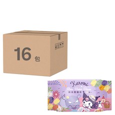 KUROMI 酷洛米 純水柔濕巾, 20張, 16包