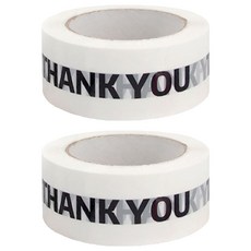 Aerable包裝用膠帶 45mm*100m B0210, 1 個標誌 黑色 白色, 2個