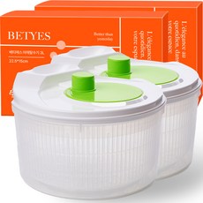 Betties 蔬菜脫水器, 白色 + 綠色, 2個