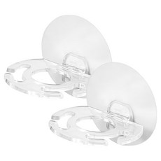 베러웰즈 무타공 흡착 욕실 치약 칫솔걸이, 투명, 2개