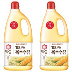 백설 옥수수유, 1.8L, 2개