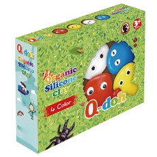 Q-doh 超柔軟有機矽膠黏土 4色組 適合3~5歲 安全無毒 不掉屑、不沾黏, 1盒, 1條