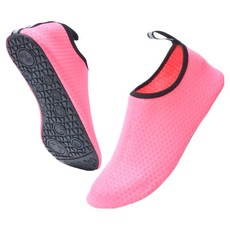 S-SportPlus+ 溯溪鞋 粉色 水陸兩用 潛水鞋 防滑耐磨 透氣速乾, 38~39, 1雙