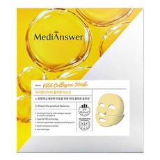 Medianswer 維他命膠原蛋白面膜, 5片, 1盒