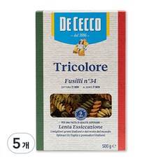 데체코 삼색 푸질리, 500g, 5개