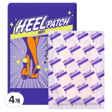 헬로프로젝트 소프트 뒤꿈치 보습 관리 힐패치, 76g, 4개, 10개입
