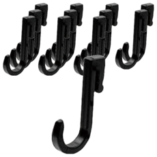 minono 米諾諾 夾式J鉤, 黑色, 12個