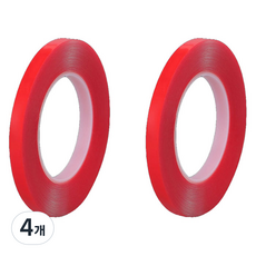 알로데 나노 다용도 강력 양면 테이프 TYPE01 너비 12mm x 길이 3m, 4개