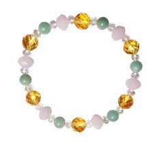 天河石黃琉璃水晶手鍊