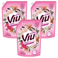 Aromaview 幸福玫瑰織物柔軟劑可再填充, 2.1L, 3個