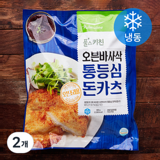 풀스키친 오븐 바사삭 통등심 돈카츠 10개입 (냉동), 600g, 2개