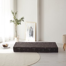 sky shop 3折折疊床墊, 現代炭灰色, 5cm