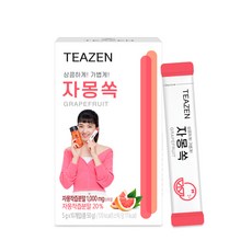 TEAZEN 茶禪 康普茶隨身包 葡萄柚口味, 5g, 10條, 1盒