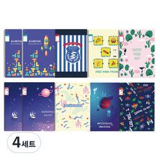 YOUNG ART 3-6無題+3-6日記本線圈筆記本 10本, 隨機出貨, 4組