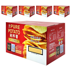 KOIKEYA 湖池屋 PURE POTATO 純粹薯 中元佳節福箱, 松露干貝 x 3包 + 極品岩塩 x 3包, 5盒