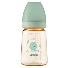 MOTHER-K 精粹極簡PPSU奶瓶 蛇奇寶貝限定款, 薄荷綠, 180ml, 1個