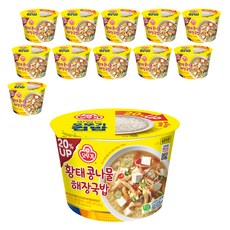 오뚜기 맛있는 오뚜기 컵밥 황태 콩나물해장국밥, 301.5g, 12개