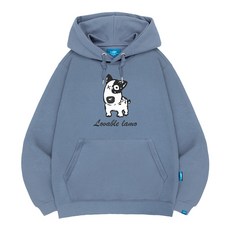 L.LAMO 內刷毛H Lovable Dog 保暖連帽T恤