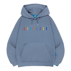 L.LAMO 彩色字母印花刷毛連帽衫