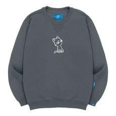 L.LAMO 刷毛M 貓咪大學T