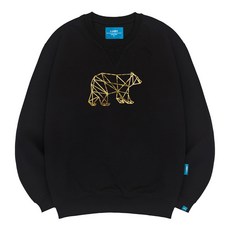 L.LAMO 內刷毛M 金色小熊 大學T