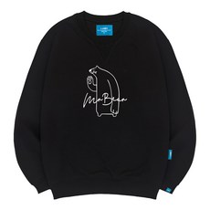 L.LAMO 男女通用 刷毛M 熊先生大學T